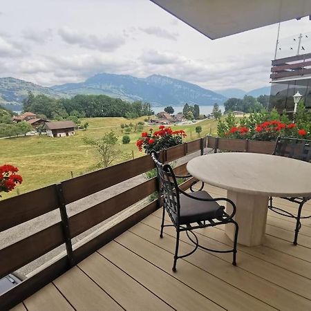 Neb-Thun Einigen, Wohnung Am See Spiez Esterno foto